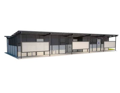 Whitehaven Large Multi Amenity Toilet Building with Basalt and Shale Grey colour scheme
